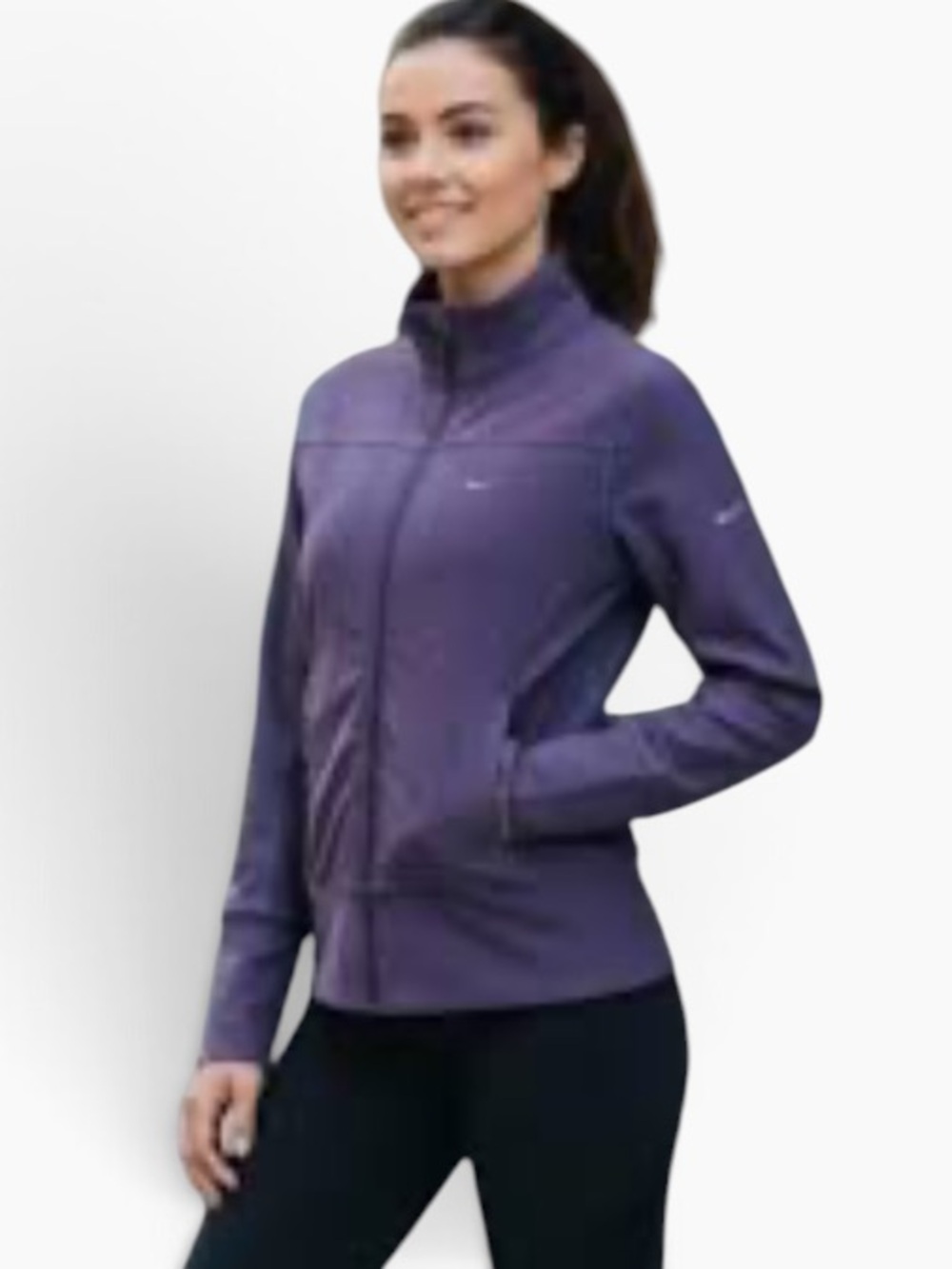 Nike Dri-FIT Purple Full Zip Athletic Jacket Women’s Medium Running
